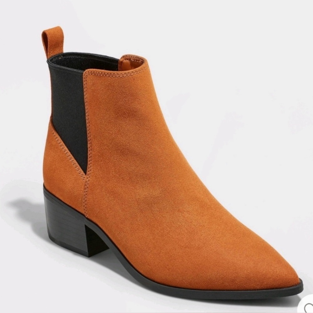 NWT - A New Day Women's Gwen Low Shaft Heeled Boots